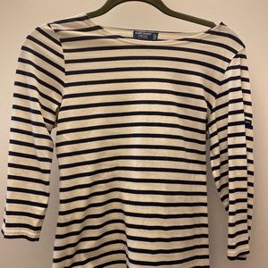 SAINT JAMES THREE QUARTER LENGTH STRIPED TEE